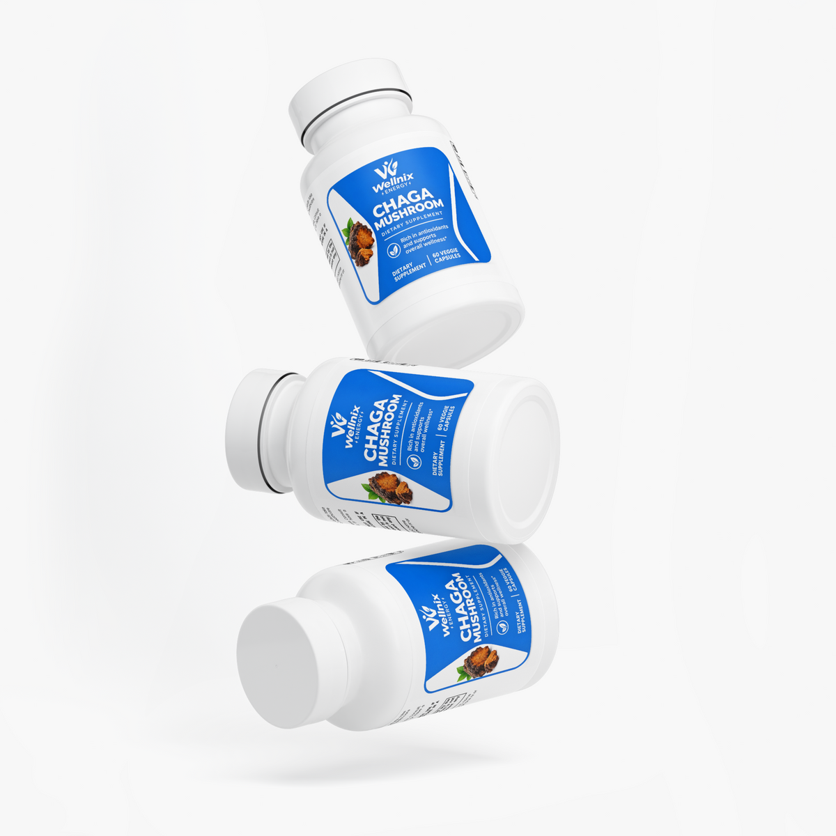Wellnix Chaga Mushroom - 60 Veggie Capsules